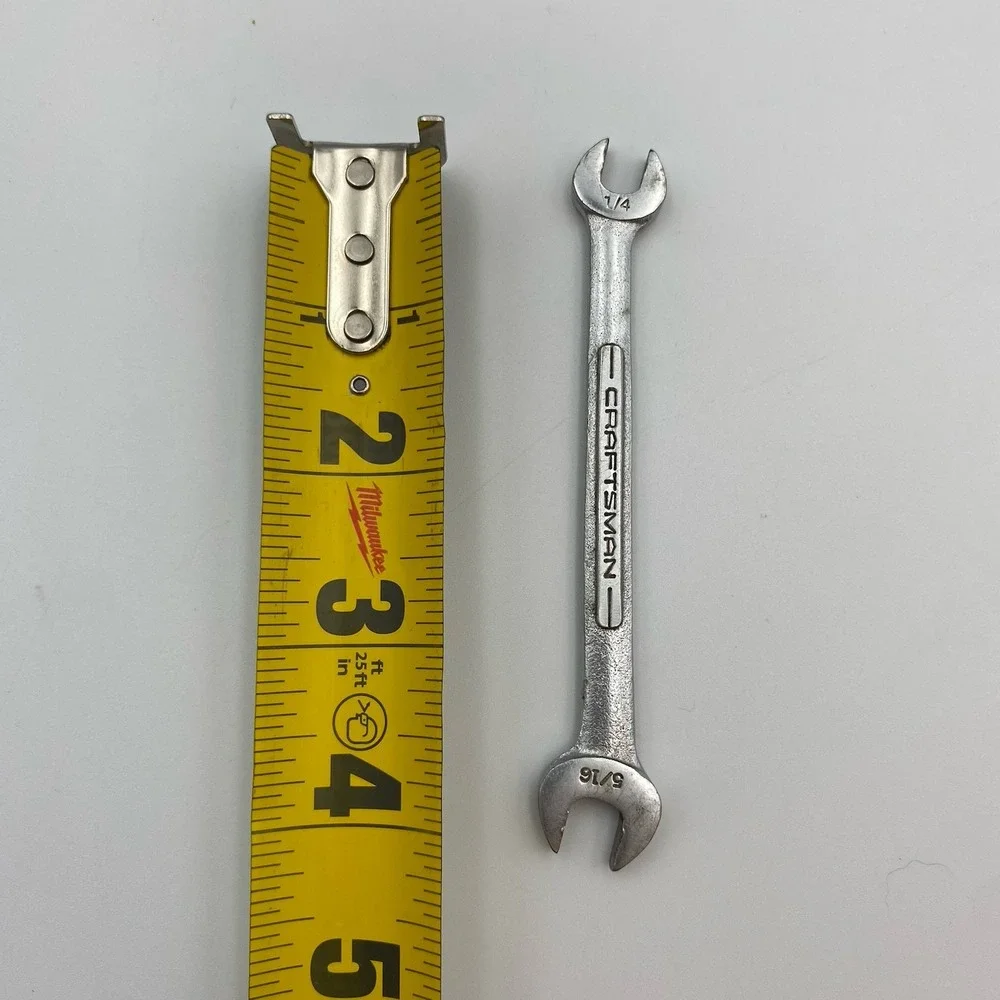 CRAFTSMAN Double Open End Wrench 1/4‎ & 5/16 Forged in U.S.A.